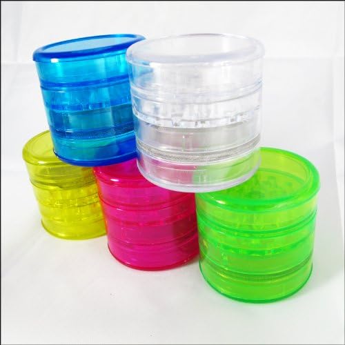 4 piece Herb Grinder Acrylic with Screen + Stash