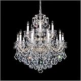Schonbek 5075 47 La Scala 15 Light Two Tier Chandelier in Antique Pewter with Clear Handcut crystal 51v5Oc3 89L. SL160 Schonbek 5075 47 La Scala 15 Light Two Tier Chandelier in Antique Pewter with Clear Handcut crystal