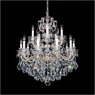 Schonbek 5075 47 La Scala 15 Light Two Tier Chandelier in Antique Pewter with Clear Handcut crystal 51v5Oc3 89L Schonbek 5075 47 La Scala 15 Light Two Tier Chandelier in Antique Pewter with Clear Handcut crystal