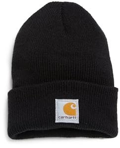 Carhartt Boys 2-7 Stretchable Rib Knit Watch Hat, Black, Toddler