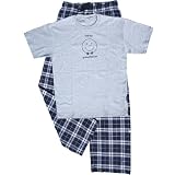 HappyGrandfatherSmileyFaceMensShortSleevePajamaLoungewearGiftSet