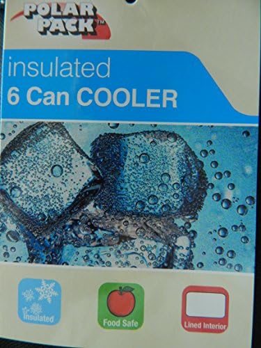 Polar Pack 6 Can Cooler Soft Side Lunch Bag 8.5 x 6 x 6 LIME GREEN