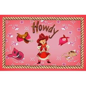 Dolce Mia Horsey Girl Cowgirl Placemat by Dolce Mia Designs