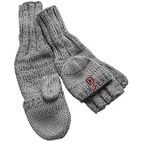 Nike Ohio State Buckeyes Ladies Charcoal Knit Convertible Mittens