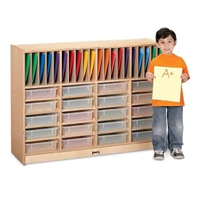 Jonti-Craft 78240JC Homework Station with Clear Trays