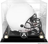 VMI Keydets Logo Helmet Display Case | Details: Golden Classic, Mirrored Back