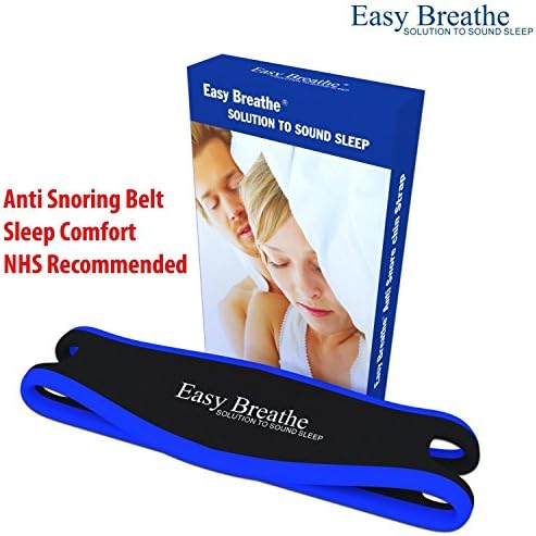 EasyBreathe Anti Snoring Jaw Strap by Astute Healthcare help restful sleep. New Comfort Fit Design. #1 Ranked Device on the Market. TRY RISK FREE! (Small)