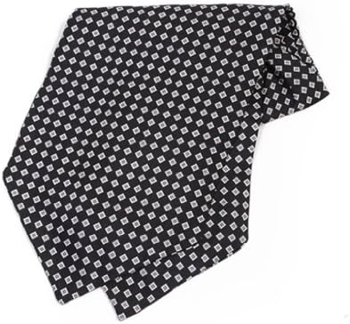 Black Diamond Geometric Ascot tie
