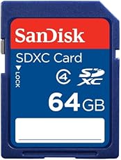 SanDisk 64GB Class 4 SDXC Flash Memory Card, Frustration-Free Packaging- SDSDB-064G-AFFP (Label May Change)