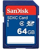 SanDisk 64GB Class 4 SDXC Flash Memory Card, Frustration-Free Packaging- SDSDB-064G-AFFP (Label May Change)