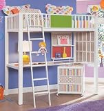 LittleMissMatchedTM SWITCHaroo Twin Size Loft Bunk Bed By Powell Furniture
