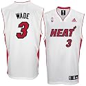 Dwyane Wade Jersey: adidas White Replica #3 Miami Heat Jersey