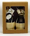 Tuscan Extra-virgin Olive Oil and Balsamic Vinegar From Modena. Chianti-style Bottle Set -- 250ml Each.