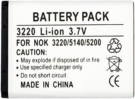 Fenzer Cell Phone Battery for Nokia 2135 2365i 2366i 3220 3230 5140 5300 6020 6021 6061 6062 7260 n80 n90