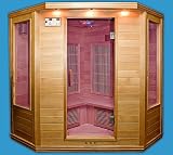 Newport -3 Person Infrared Sauna, Canadian Red Cedar, CD