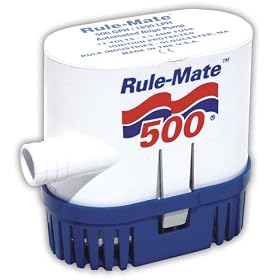 Rule RM500 Marine Rule-Mate 500 Marine Bilge Pump (500-GPH, 12-Volt)