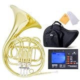 Cecilio FH-280 2Series Single F key French Horn w/ Case & Chromatic Tuner with Metronome