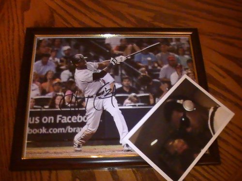 HANLEY RAMIREZ SIGNED AUTOGRAPHED 8X10 PHOTO MIAMI MARLINS COA W/ PHOTO OF SIGNING
