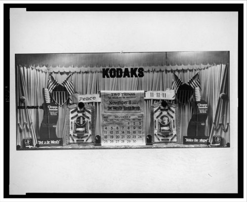 Historic Print (M): [Toothbrush display in store window of the Hurst Pharmacy Co., Cleveland, Ohio]