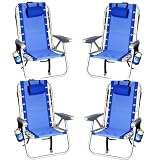 Rio Ultimate Backpack Beach Chairs w/ cooler - 4 chairs