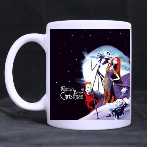 Kelly Dream The Nightmare Before Christmas Jack Sally Custom White Coffee Mug Tea Cup 11 OZ Office Home Cup