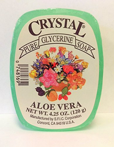 Crystal Glycerine Soap Bars Aloe Vera (24 bars)