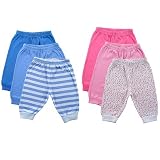 3-Pack Printed Pants, Blue, 3-6 months