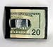 Money Clip Wallets - Genuine Leather Money Clip Wallet Credit Card ID Black