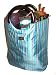 Della Q Blue Large Lily Stripe Knitting Tote Bag