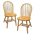Winsome Wood Windsor Chair, Natural, Set of 2
