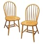 Winsome Wood Windsor Chair, Natural, Set of 2