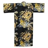 Dragon Tiger men's kimono - Black, one size