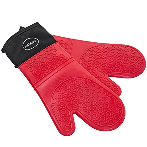 Maxiemo Silicone Oven Mitts Commercial Grade Silicone Oven Gloves Professional Kitchenaid