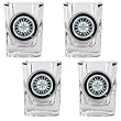 Seattle Mariners MLB 4pc Square Shot Glass Set by Great American Products