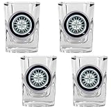 MLB Seattle Mariners Four Piece Square Shot Glass Set Amazon.com