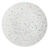 Zak Designs Confetti 11-Inch Recycled-Melamine Dinner Plate, Eggshell White