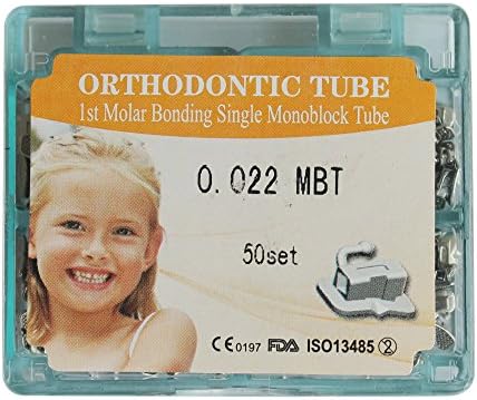 50 Sets Dental Orthodontic MIM Monoblock Buccal Tubes MBT 0.022 1st Molar