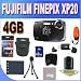 Fujifilm FinePix XP20 Black 14 MP Digital Camera with 5x Optical Zoom and 2.7-Inch LCD with 4GB Accessory Kit