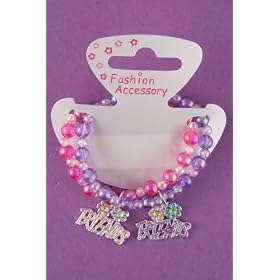 2 Girls Friends Plastic Beaded Bracelets IN2805