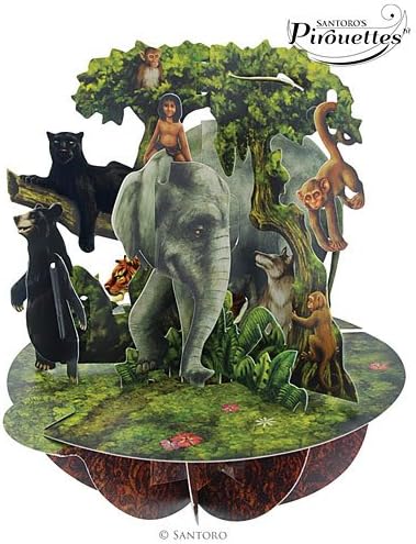 3d Pirouettes - Jungle Book - Greeting Card