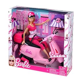 Barbie Vespa Scooter Doll