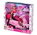 Barbie Doll on Pink Vespa Scooter with Helmet Barbie Doll on Pink Vespa Scooter with Helmet