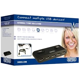 Sweex  US008UK External 7 Port USB 2.0 HUB UK