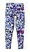 90 Degree by Reflex Kids - Girls Printed Leggings - Childrens Pants - Modern Picto Blue/Green Large (6X)