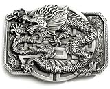 EASTERN DRAGON Belt Buckle Chinese Fantasy Tattoo Myth