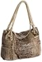 B. MAKOWSKY Princeton Shoulder Bag,Nat/ Gold,one size