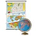 New Mexico Classroom Package with 64 x 50 New Mexico/U.S/World Combo Map and 12 Political Globe