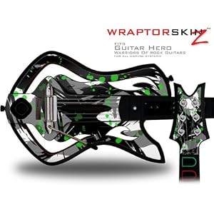 Buy Now.com: Warriors Of Rock Guitar Hero Skin - Abstract 02 Green (GUITAR Buy .com: Warriors Of Rock Guitar Hero Skin - Abstract 02 Green (GUITAR