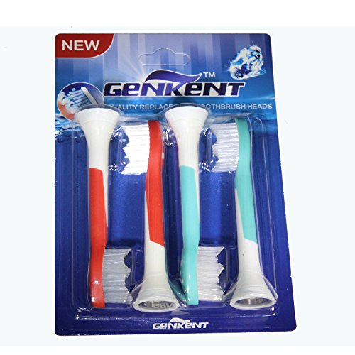 Genkent Replacement Toothbrush Heads For Philips Sonicare Kid's Toothbrush HX6044 HX6042