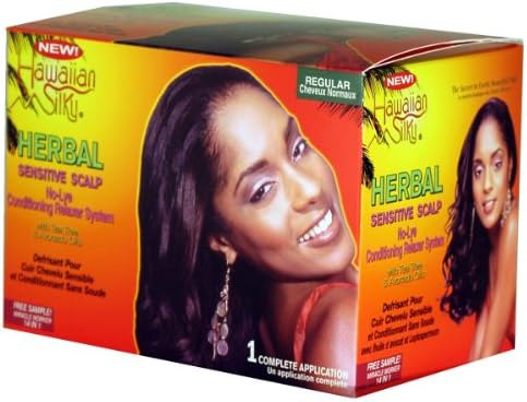 Hawaiian Silky Herbal No-Lye Relaxer Kit - Regular (Pack of 6)